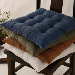 简约复古加厚坐垫定制办公室久坐座垫防滑四季 餐椅子垫凳屁垫子