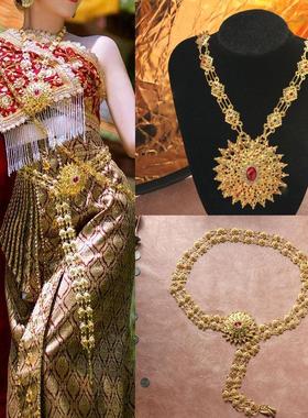 名族风特色腰链项链套装