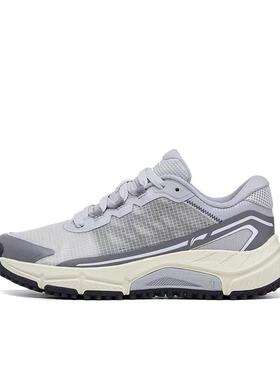 李宁耐磨透气低帮跑步鞋女款灰色ARDT006