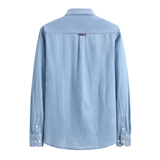 男士时尚潮休闲牛仔衬衣长袖衬衫衬衣228-CS801-P45，男装衬衫，星座228