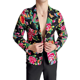 男士休闲东北大花西服套装228-西服1132-P55西裤1134-P38，男装西服，星座228