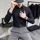 男士潮休闲时尚弹力衬衫衬衣228-1060-P45，男装衬衫，星座228