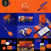 D26 22个企业建筑行业VI品牌建筑和工程服务设计ps贴图样机