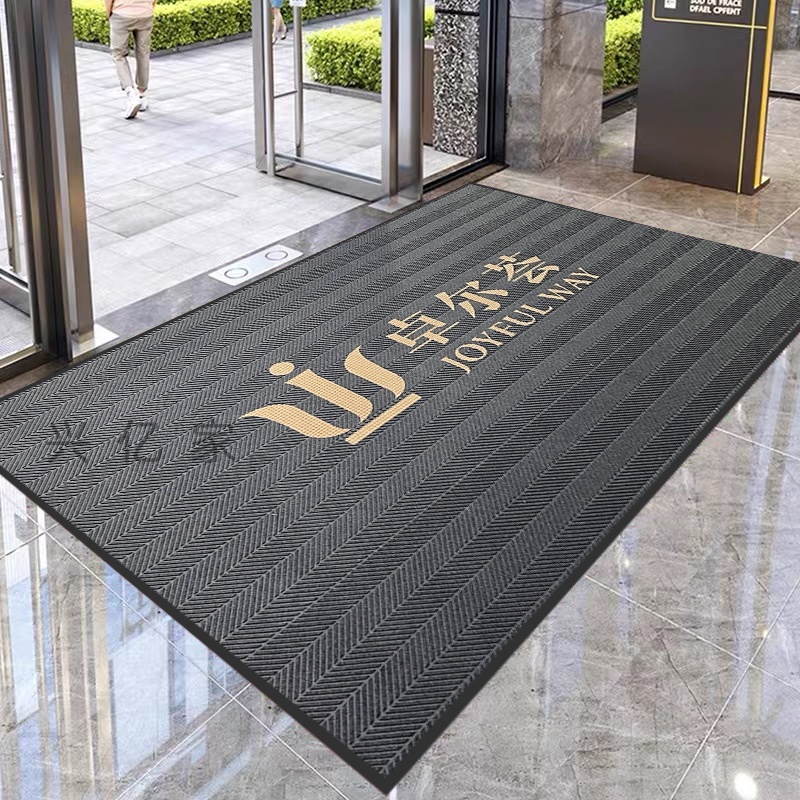 商用地毯定制logo门口防滑地垫室外入户门垫公司酒店吸水进门脚垫
