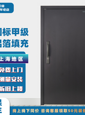 甲级防盗门家用入户门进户安全门不加高门楣暗铰链三元乙丙密封条