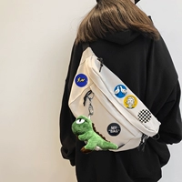 Белый динозавр, подвеска, значок