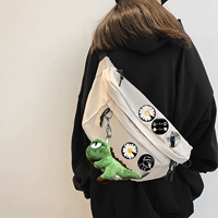 Белый динозавр, подвеска, значок