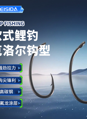 FEISIDA CARP HOOK 克洛尔钩形 每包10枚