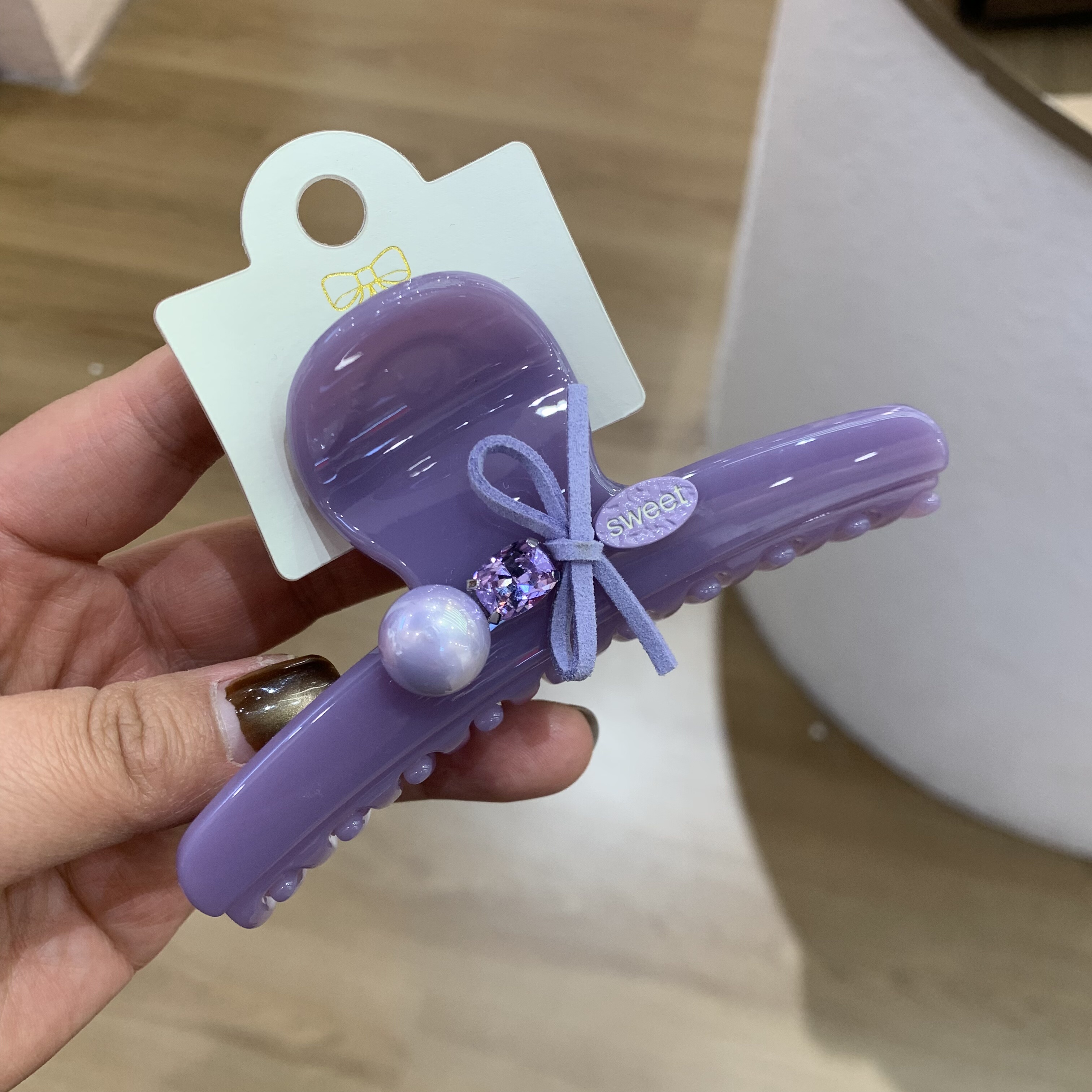 紫气东来抓夹～超仙香芋紫蝴蝶结大号抓夹后脑勺盘发鲨鱼夹新款,饰品/流行首饰/时尚饰品新,发饰,淘宝优惠券,粉丝福利购,淘宝优惠卷