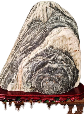 泰山石敢当室内补角靠山石头摆件