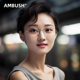男 AMBUSH近视眼镜框 无框架 金色 纯钛18k金电镀商务律师眼镜 女
