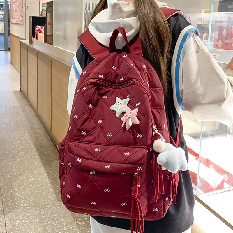 GUCEN女双肩包2025新品ins高颜值