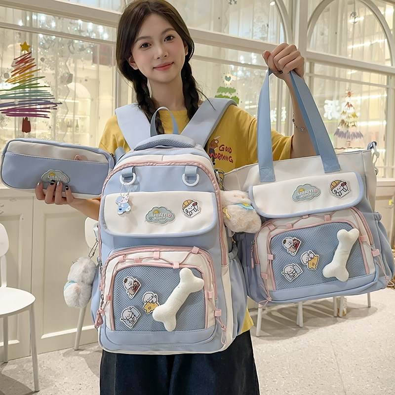 GUCEN学院风女生双肩包新款森系