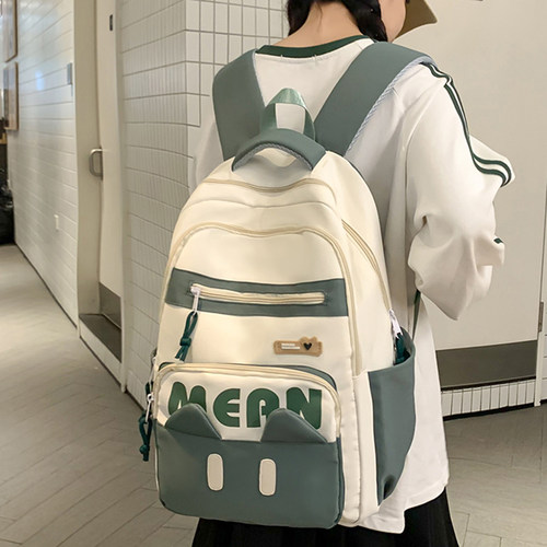 GUCEN女生双肩包2024新款学院风