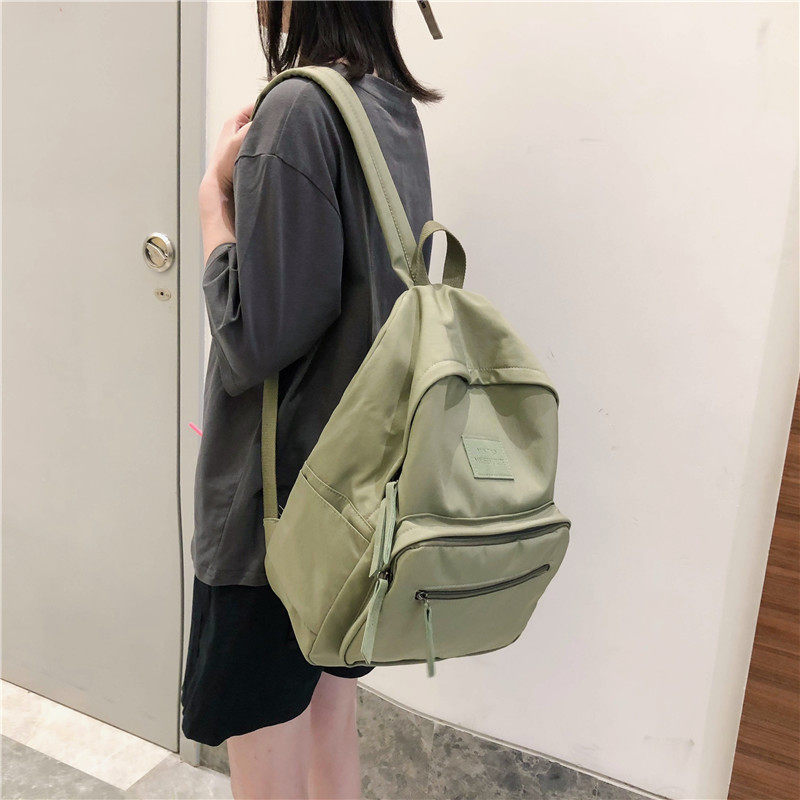 2019純色防水ins風書包女韓版ulzzang高中學生背包校園雙肩包女夏在類目 箱包皮具/熱銷女包/男包, 雙肩揹包中 - 來自Buy2taobao.com提供專業的淘寶代購服務