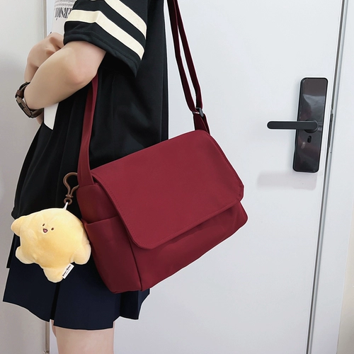 Брендовая свежая нейлоновая сумка на одно плечо, сумка через плечо, в корейском стиле, подходит для студента