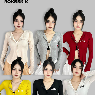 ROKBBK－K/布韩街舞潮牌休闲运动hiphop跳舞长袖女爵士jazz上衣潮