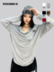 ROKBBK－K 布韩街舞潮牌宽松慵懒多色上衣女爵士舞嘻哈hiphop长袖