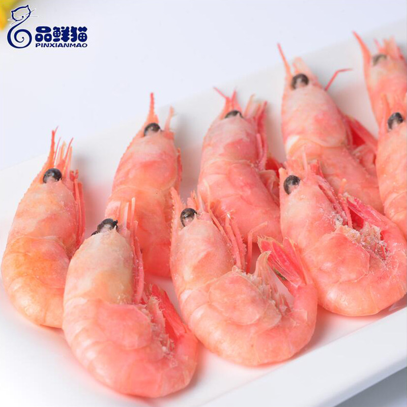 北极虾10斤加拿大进口北极甜虾带籽红虾5000g新鲜冰虾海鲜刺身