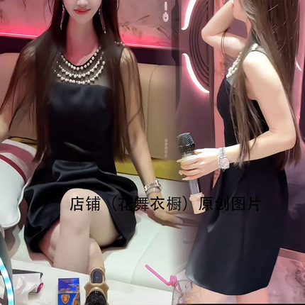 2025夏季新款女装黑色无袖连衣裙简约风格修身显瘦气质百搭短裙