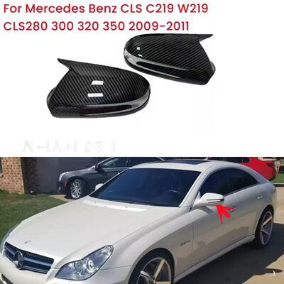 适用于09-11款奔驰W219牛角 C219 W219 CLS280牛角后视镜改装外壳