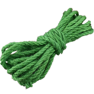 天然麻绳彩色麻线绳子手工diy装饰品5mm绳子幼儿园绕管子盆猫爬架