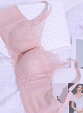 素思玛无钢圈小胸显大聚拢内衣提托舒适防下垂收副乳文胸FC82413