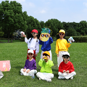 儿童啦啦队国庆节运动会演出服啦啦队爵士服男女童糖果表演舞蹈服