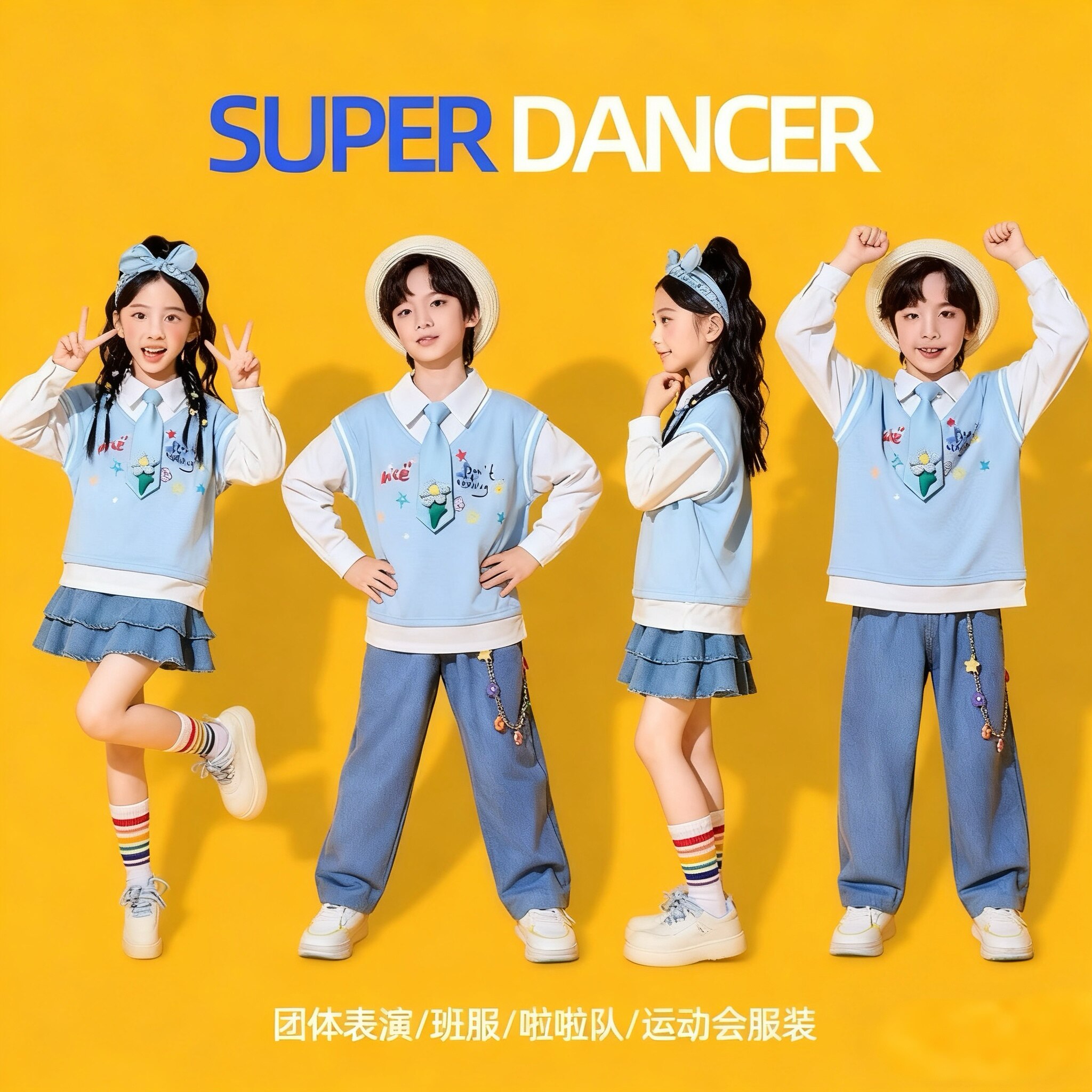 小学生开幕式班服运动会儿童啦啦队演出服服装幼儿园元旦合唱表演,童装/婴儿装/亲子装,儿童演出服,淘宝优惠券,粉丝福利购,淘宝优惠卷