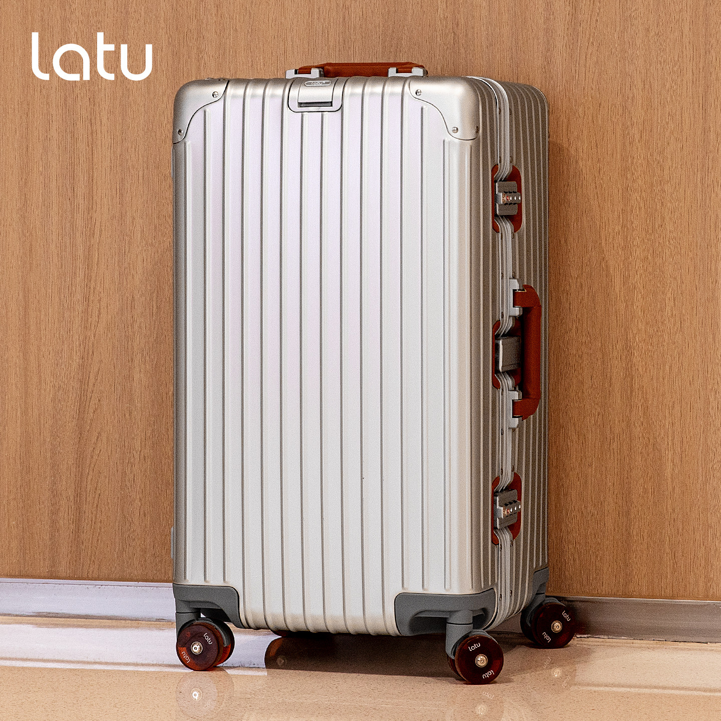 拉途新款铝镁合金行李箱26寸加厚大容量金属拉杆旅行密码箱子男女