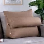 Đơn giản màu rắn đầu giường gối sofa gối trở lại vành đai đệm trở lại bông Mỹ đệm tam giác - Trở lại đệm / Bolsters gối tựa lưng sofa