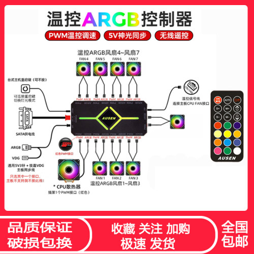 鑫桂盟集线器带遥控器5VARGB