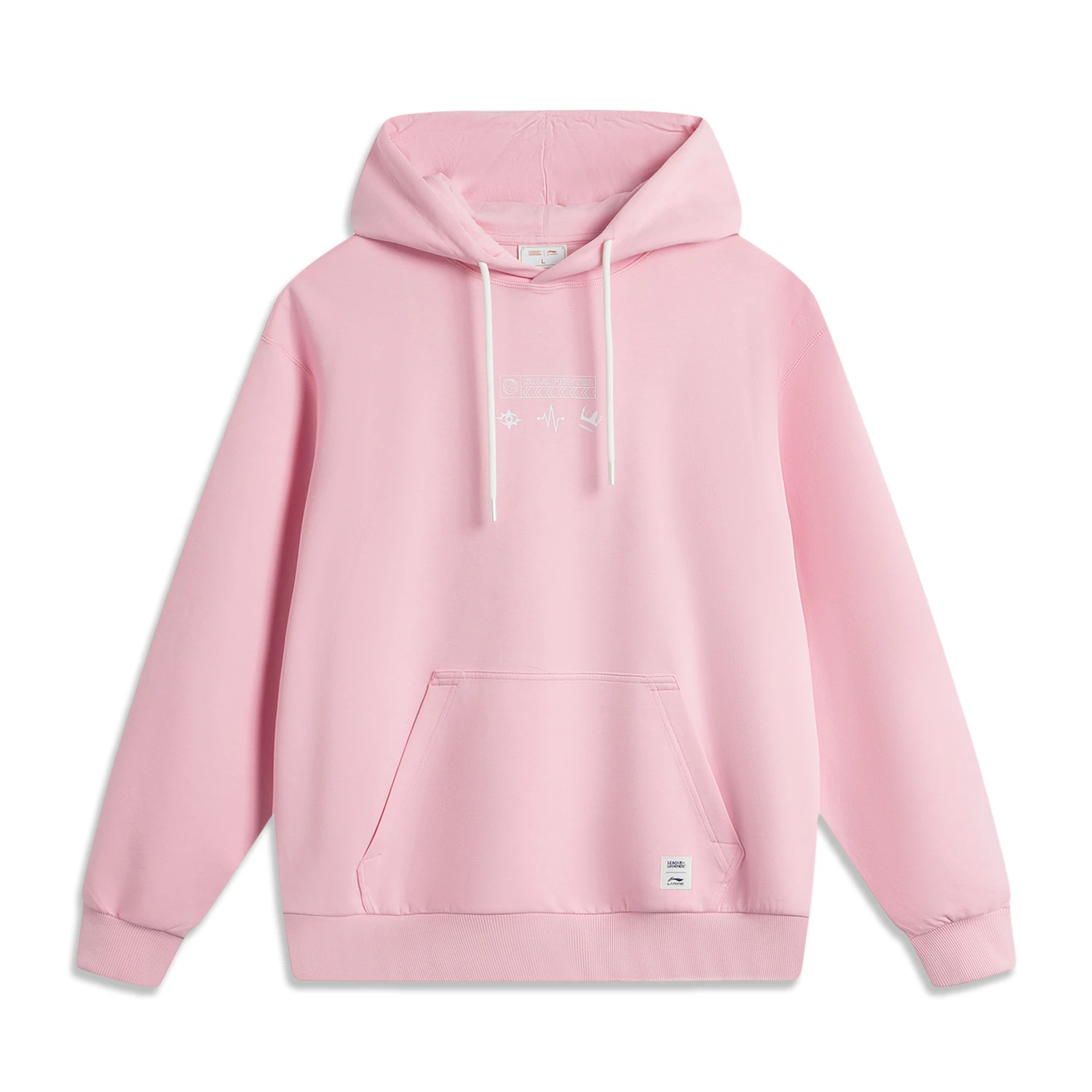 李宁卫衣2025秋季新款英雄联盟联名男女同款舒适宽松套头连帽卫衣