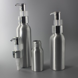 50ML小铝瓶食品级分装铝罐子饮料添加济金属密封铝桶沐浴露按压式