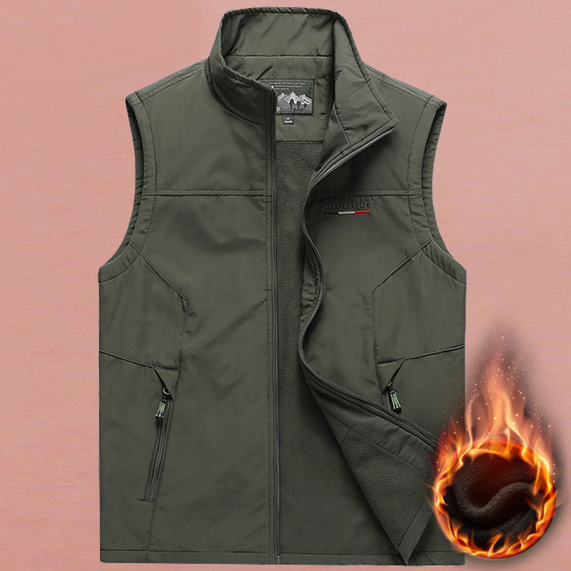 马甲户外登山运动钓鱼速干冬季