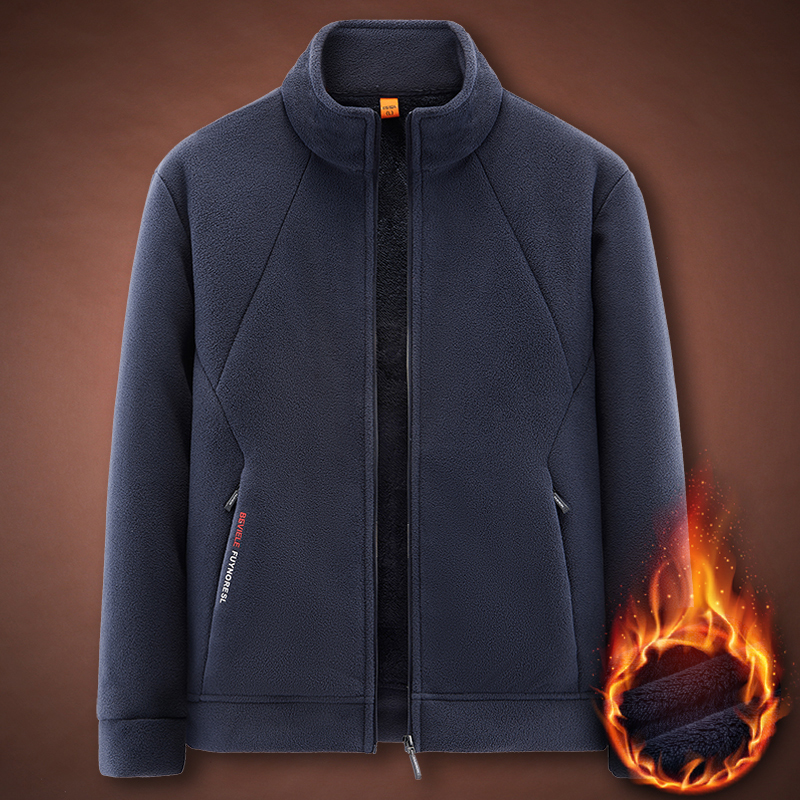 JPDUN加绒加厚大码宽松摇粒绒