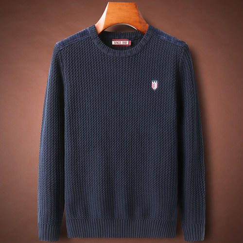 纯棉打底衫秋冬季男装大码毛衣