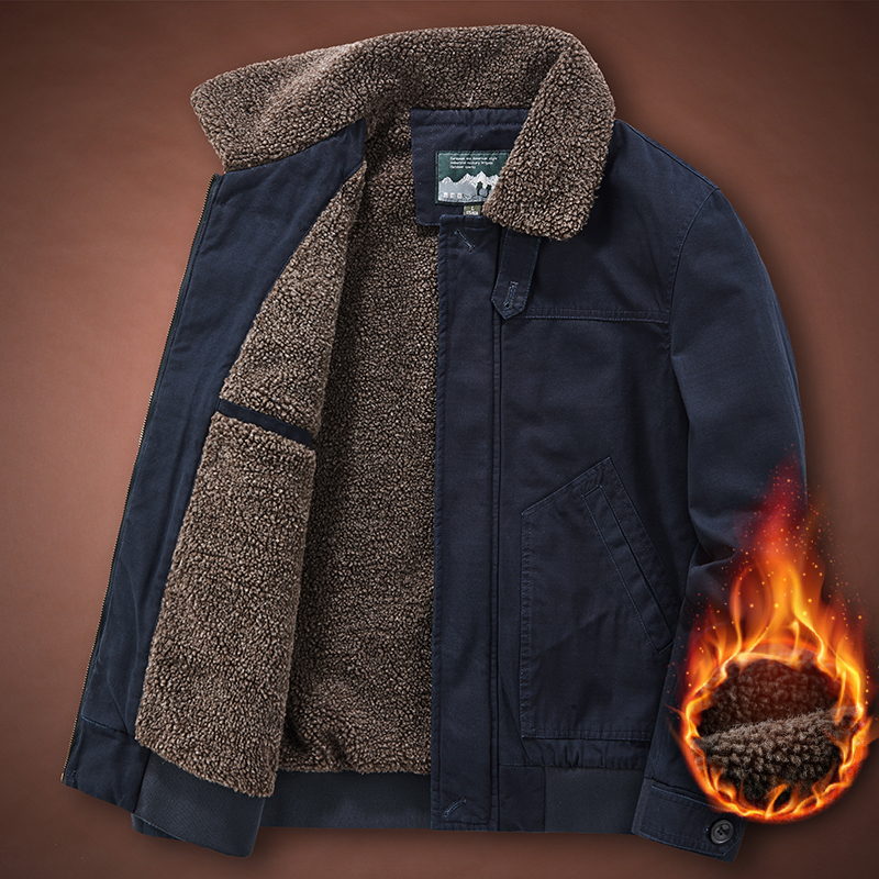 加绒加厚棉衣水洗纯棉冬季