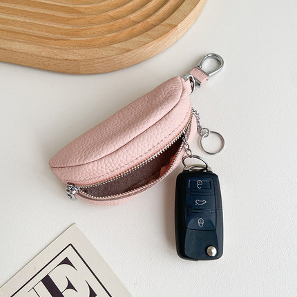 2025新款真皮大容量多功能男女家用腰挂包软牛皮锁匙包汽车钥匙包