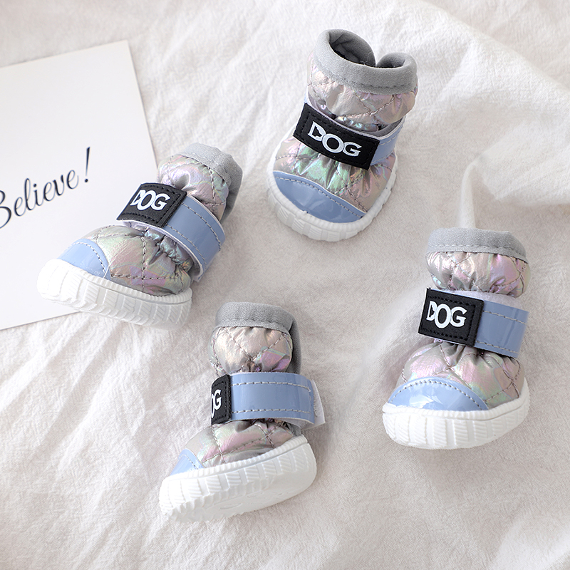 狗狗鞋子软底甩不掉小型犬小狗外出户外运动鞋比熊靴子保暖泰迪犬