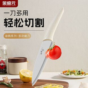 金盛元水果刀家用瓜果刀多功能刀锋利多用厨师刀具厨房切菜切肉刀