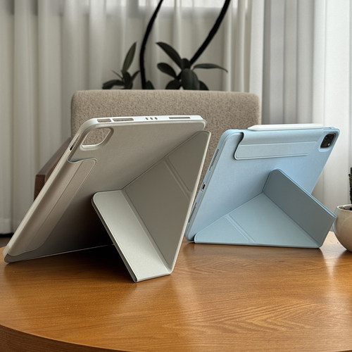 适用苹果2026ipadair8平板保护壳防弯12代无笔槽10.2搭扣a16防指纹mini7防摔12.9全包边5皮套13软胶4新款旋转