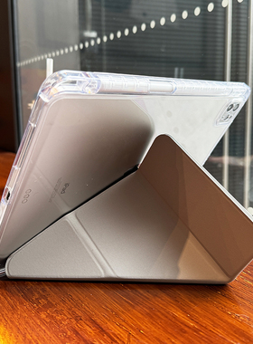 y型适用苹果2026ipadpro保护套亚克力air8透明防弯一体4防摔12.9全包边10代10.9外壳5平板10.2带笔槽9.7mini7