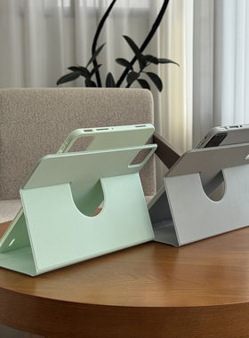 720适用小米平板新款7spro12.5保护套xiaomi6pro11无笔槽8pro旋转防弯防摔包边软书本式一体超薄壳带休眠