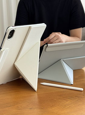 【防摔磁吸双面夹】适用华为平板matepad11.5s保护壳air12包边防弯se11新款k折pro12.2搭扣无笔槽air11.5套