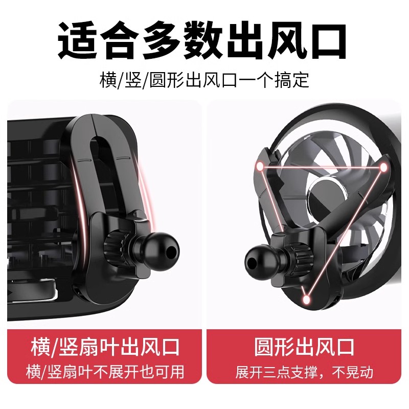 适用2223款奔驰C级手机车载支架C200L/C260L24款GLC手机导航夹