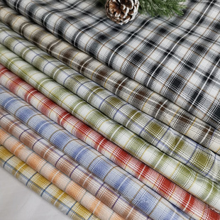 春秋新款色织格子布 TR格布料 服装面料中厚连衣裙外套西装裤料子