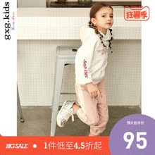 gxg 女童卫衣连帽2019春秋款童装可爱女大童上衣薄款长袖外套