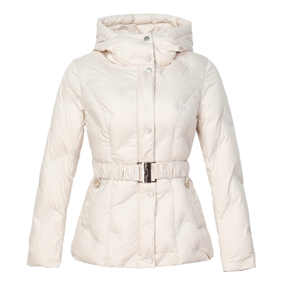 园子靓衣气质白鸭绒短款羽绒服