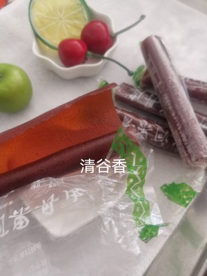 内蒙古清水河县老式果丹皮干酸硬海红果小苹果白砂糖小时候味道